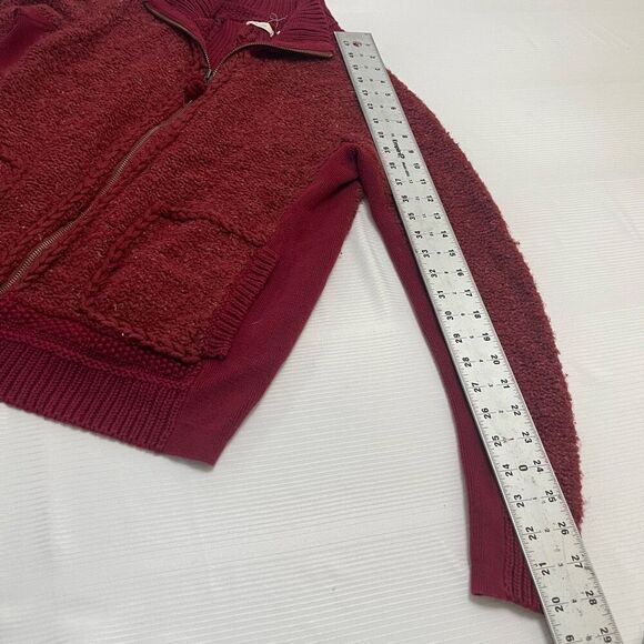 Sleeping On Snow Red Wool Alpaca Jacket Size Large - Picture 4 of 7